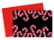 Great Papers! Note Card, Candy Cane with Red Foil, 4.875" x 3.375"(folded), 50 cards/red envelopes